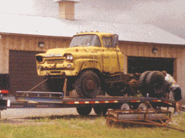 Chevy conversion showing stepped frame
